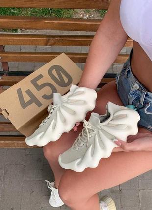 Женские кроссовки adidas yeezy 450 cloud white 382 фото