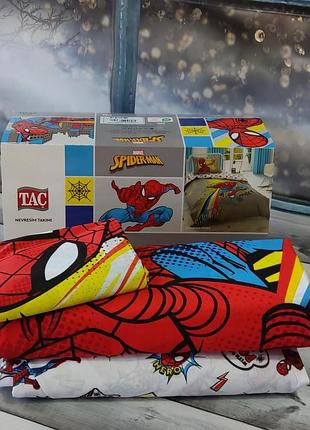 Постельное белье полуторное детское ранфорс tac spiderman