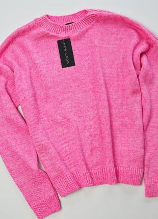 Уютный розовый свитер оверсайз1 фото