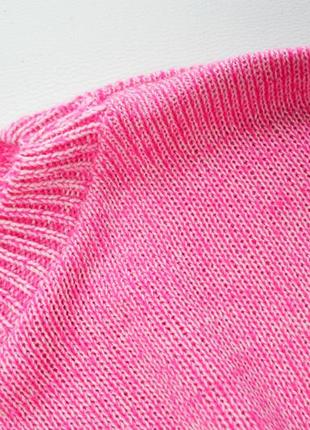 Уютный розовый свитер оверсайз4 фото