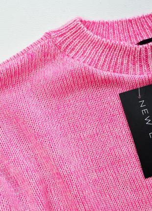 Уютный розовый свитер оверсайз3 фото