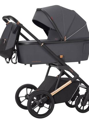 Тор! дитяча універсальна коляска carrello sigma 2 в 1 crl-6509 (люлька, дощовик, москітна сітка, рюкзак)1 фото