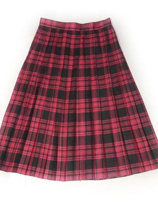 Юбка шотландка, юбка в складу, юбка в клетку1 фото