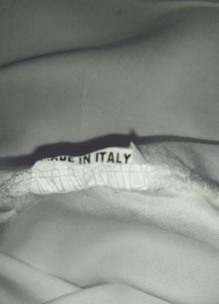 Италия, отличная белоснежная блуза с кружевом5 фото