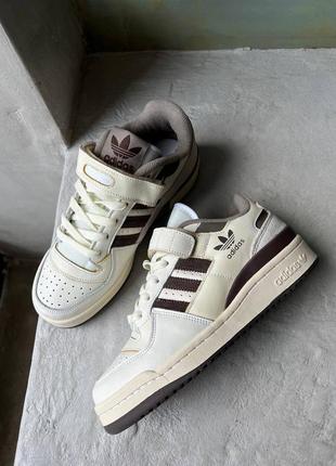 Кросівки жіночі/ чоловічі adidas forum 84 low brown7 фото