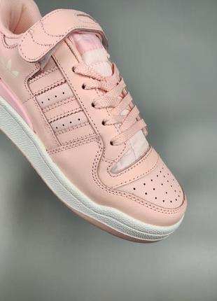 Женские кроссовки adidas forum low pink at home3 фото