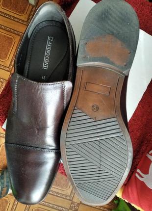 Туфли мужские, кожаные,демисезонные,"claudio conti", италия.3 фото