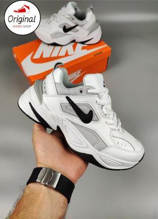 Жіночі кросівки nike m2k tekno white/gray1 фото