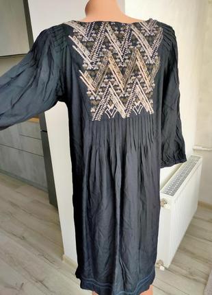 Черное платье/ сарафан из вискозы3 фото