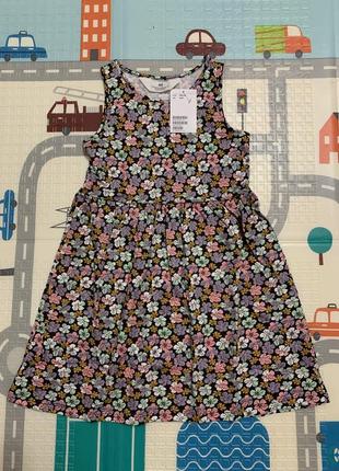 Платье сарафан летний h&m на девочку 4-6 лет 110/116 см hm2 фото