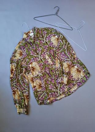 Стильная блуза цветочный принт №112
