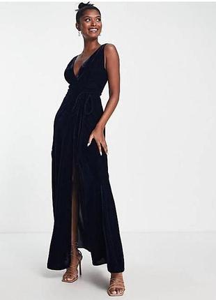 Платье макси длинное с разрезом asos