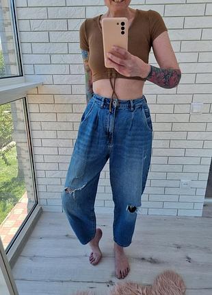 Джинсы мом zara