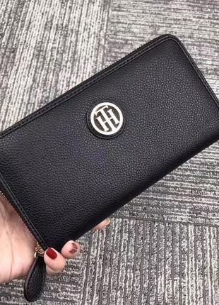 Подарунковий набір tommy hilfiger жіночий гаманець - клатч чорний