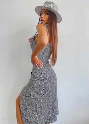 Платье сарафан с разрезом7 фото