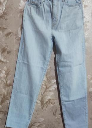 Uniqlo летние джинсы на высокой посадке5 фото