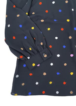 Стильна блузка в яскравий горошок warehouse, xl/xxl7 фото
