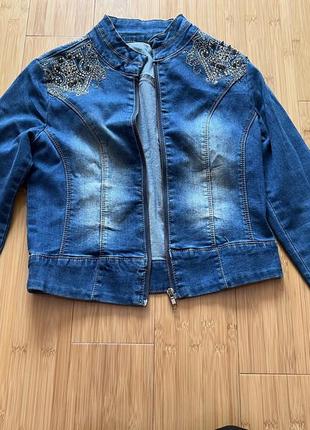 Піджак h&m, джинсова курточка, шкіряна курточка