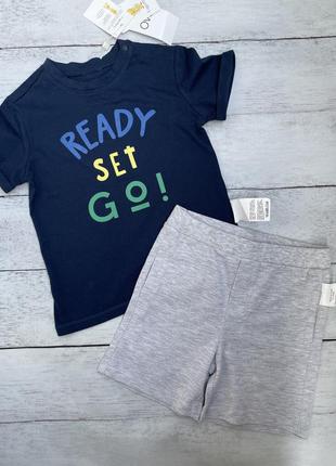 Футболка + шорти, комплект ovs 2-3 роки 98 см