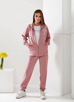 Спортивний костюм двунитка, рожевий, арт 476
в наличии

код: 476

опт и розничка
1 040 грн