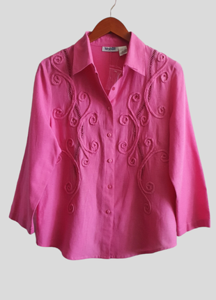 Блуза, рубашка из вискозы, хлопка и льна anne weyburn2 фото