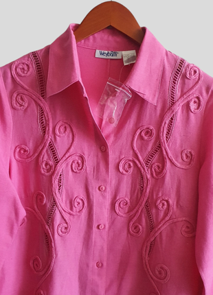 Блуза, рубашка из вискозы, хлопка и льна anne weyburn4 фото