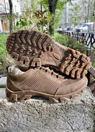 Мужские летние тактические кроссовки кожаные 36-47р ботинки военные армейские в наличии из натуральн7 фото