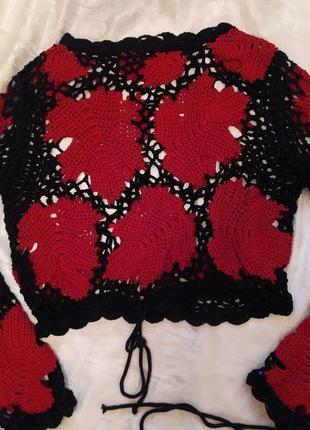 Неймовірна блузка кофта ручна вишивка