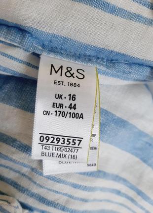 Льняная блузка m&amp;s4 фото