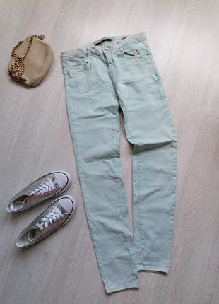 🍀вінтажні джинсы від zara ☘️джинсы пастельного оттенка1 фото