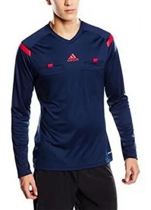 Чоловіча синя суддівська футболка adidas referee 14 jersey - m1 фото