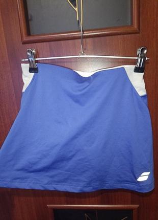 Babolat,спортивная юбка с шортами для девочки 8-10 лет3 фото