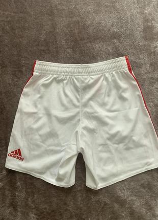 Белые шорты adidas manchester united, 5-6лет, рост 116-120см4 фото