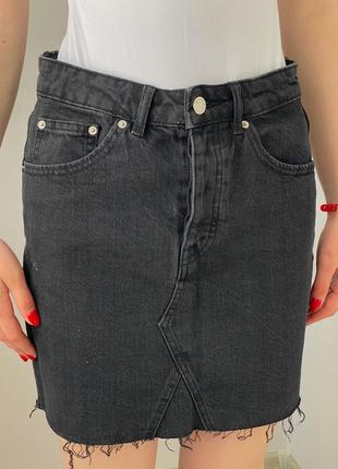 Базова джинсова спідниця6 фото