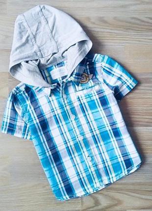 Тенниска рубашка в клетку футболка cherokee 2-3 года 92-98 см