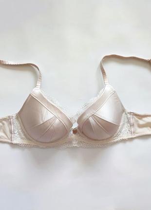 Autograph шовковий бюстгалтер беж бежевий тілесний шовк бюстик лівчик ліфчик жіночий...