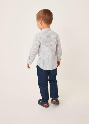 Рубашка з льону на хлопчиків 3міс-7років next💣3 фото