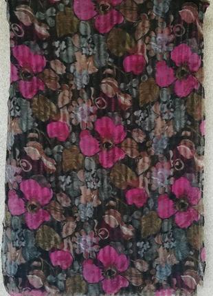 Палантин цветочный принт