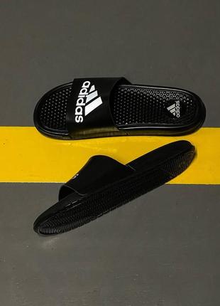 Шлепанцы adidas black reflective4 фото