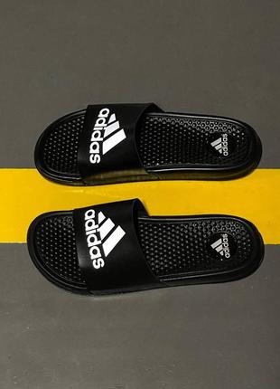 Шлепанцы adidas black reflective