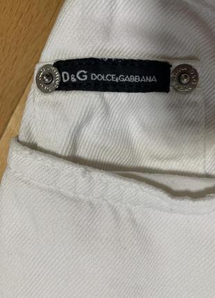Белые коттоновые джинсы от d&amp;g4 фото