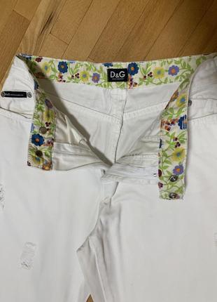 Белые коттоновые джинсы от d&amp;g5 фото