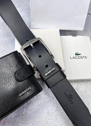 Ремень пояс мужской кожаный в стиле lacoste / ремень пояс мужественный кожаный