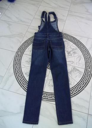 ( 12 - 14 лет 152 / 158 рост ) denim desire джинсовый комбинезон джинсы для девочек подростковый нов4 фото