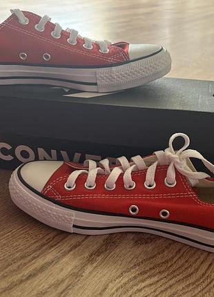 Кеди converse chuck taylor all star ox red m9696c