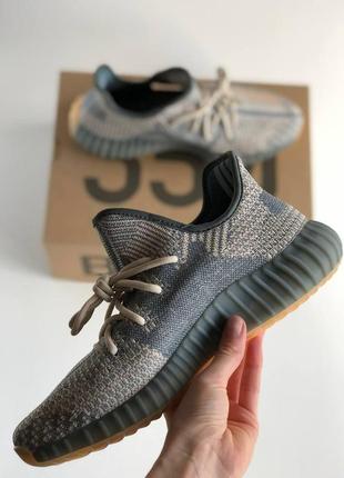 Мужские кроссовки adidas yeezy boost 350 v2 grey beige 41-42-43-445 фото