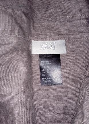 Сорочка жіноча льон h&m розмір 38 - m3 фото