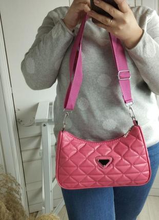 Жіноча сумочка рожева1 фото