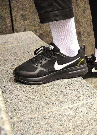 Лёгкие чёрные кроссовки nike pegasus gore-tex чорні чоловічі кросівки nike pegasus в сіточку найк