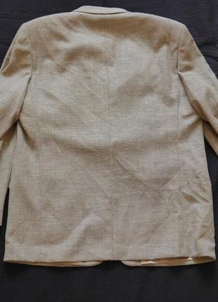 Пиджак из шерсти, шовка и льна размер 26(на 54) atelier trino2 фото